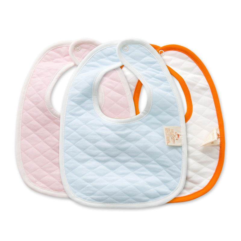 Thickened Double Layer Cotton Baby Feeding Bib for Newborns