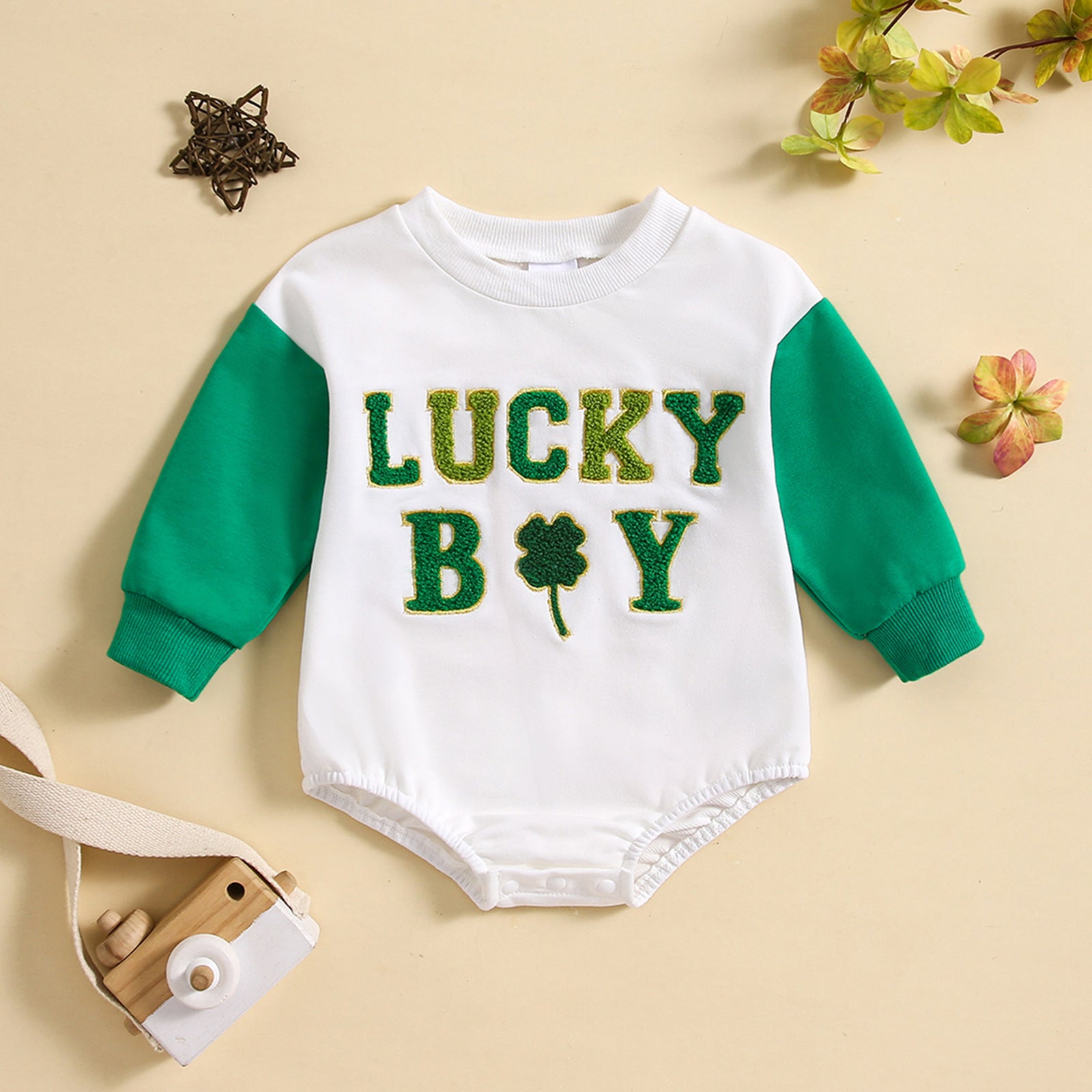 Cute Letter Print Baby Romper Jumpsuit