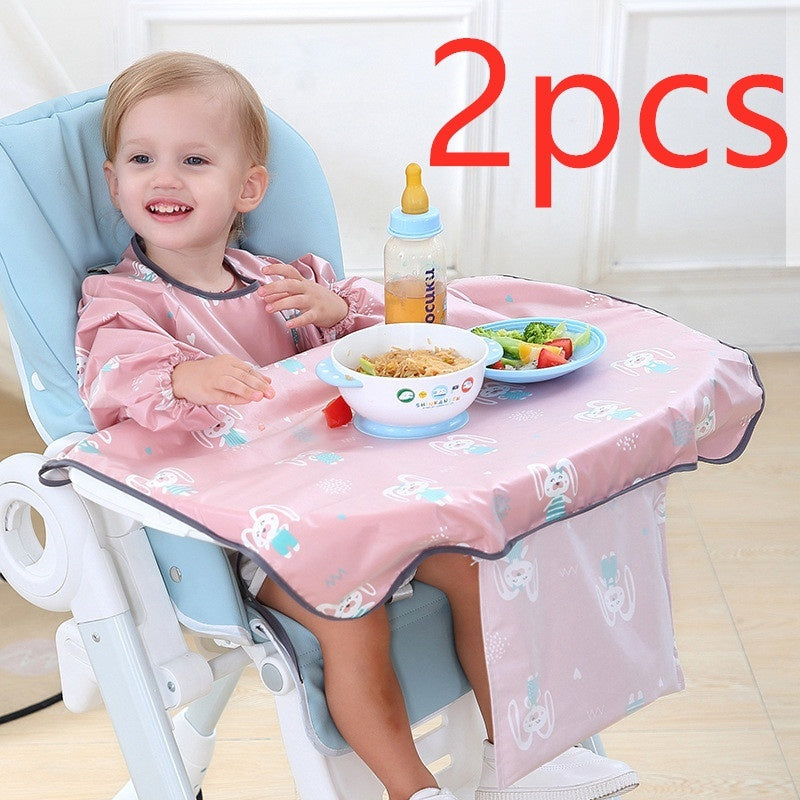 Baby Feeding Bib Cover Anti-Dirty Dining Chair Protective Gown
