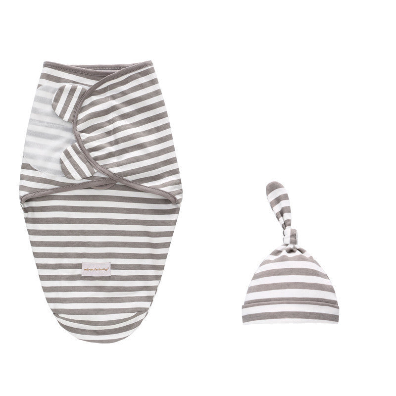 Cotton Baby Swaddle Sleeping Bag Quilt Wrap for Newborn Comfort