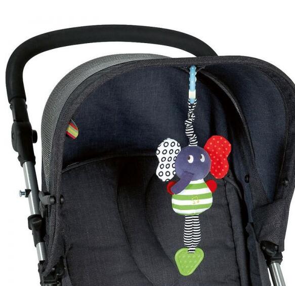 Musical Elephant Hanging Teether Baby Toy