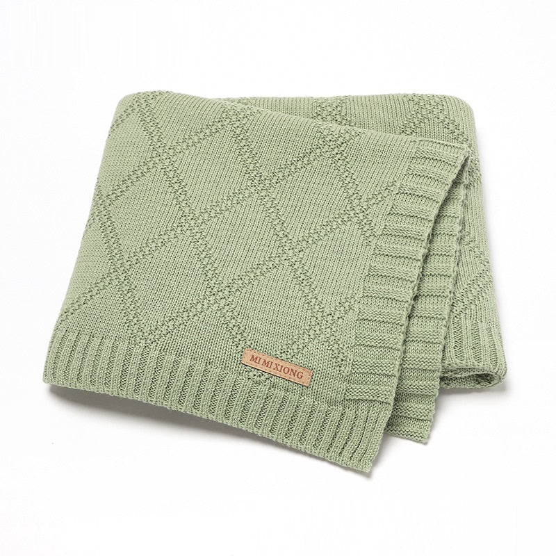 Soft Knitted Baby Blanket For Newborn Comfort And Warmth Cozy Daily Use