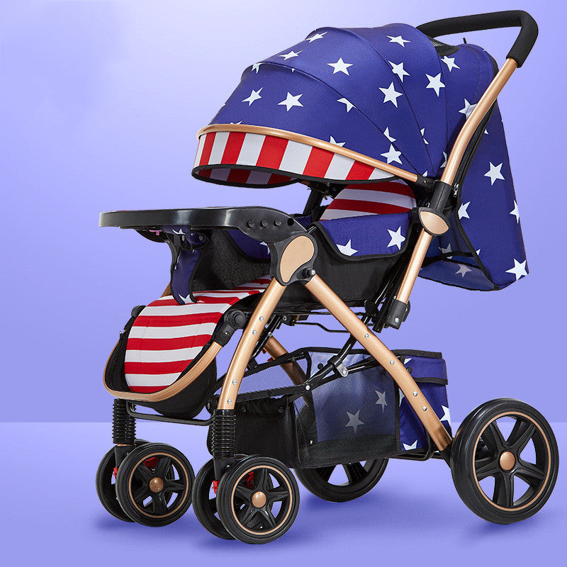 Lightweight Foldable Baby Stroller for Easy Travel and Storage