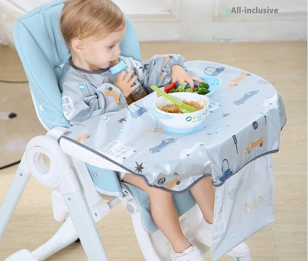 Baby Feeding Bib Cover Anti-Dirty Dining Chair Protective Gown