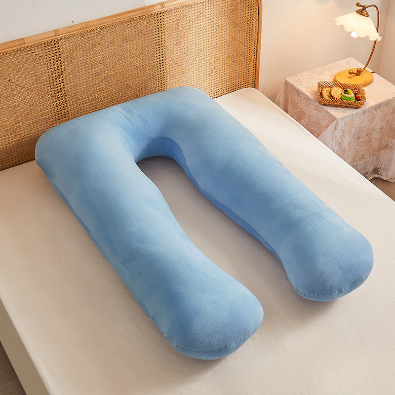 Multifunctional Pure Cotton U-Shaped Maternity Pillow Removable Washable Cover