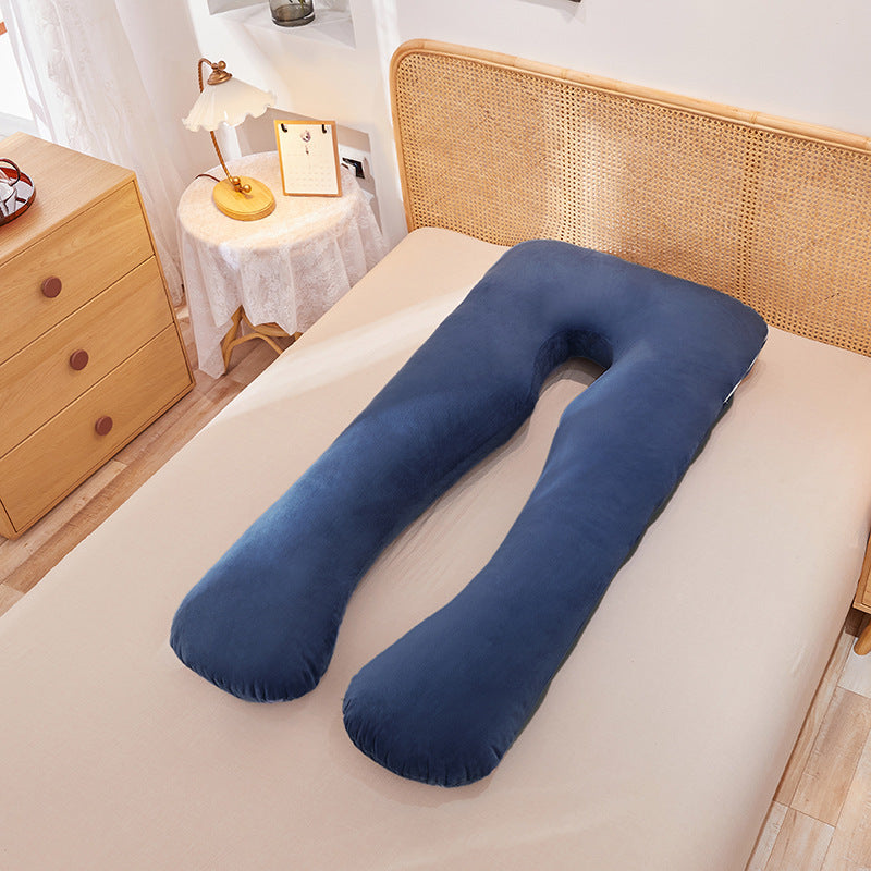 Multifunctional Pure Cotton U-Shaped Maternity Pillow Removable Washable Cover