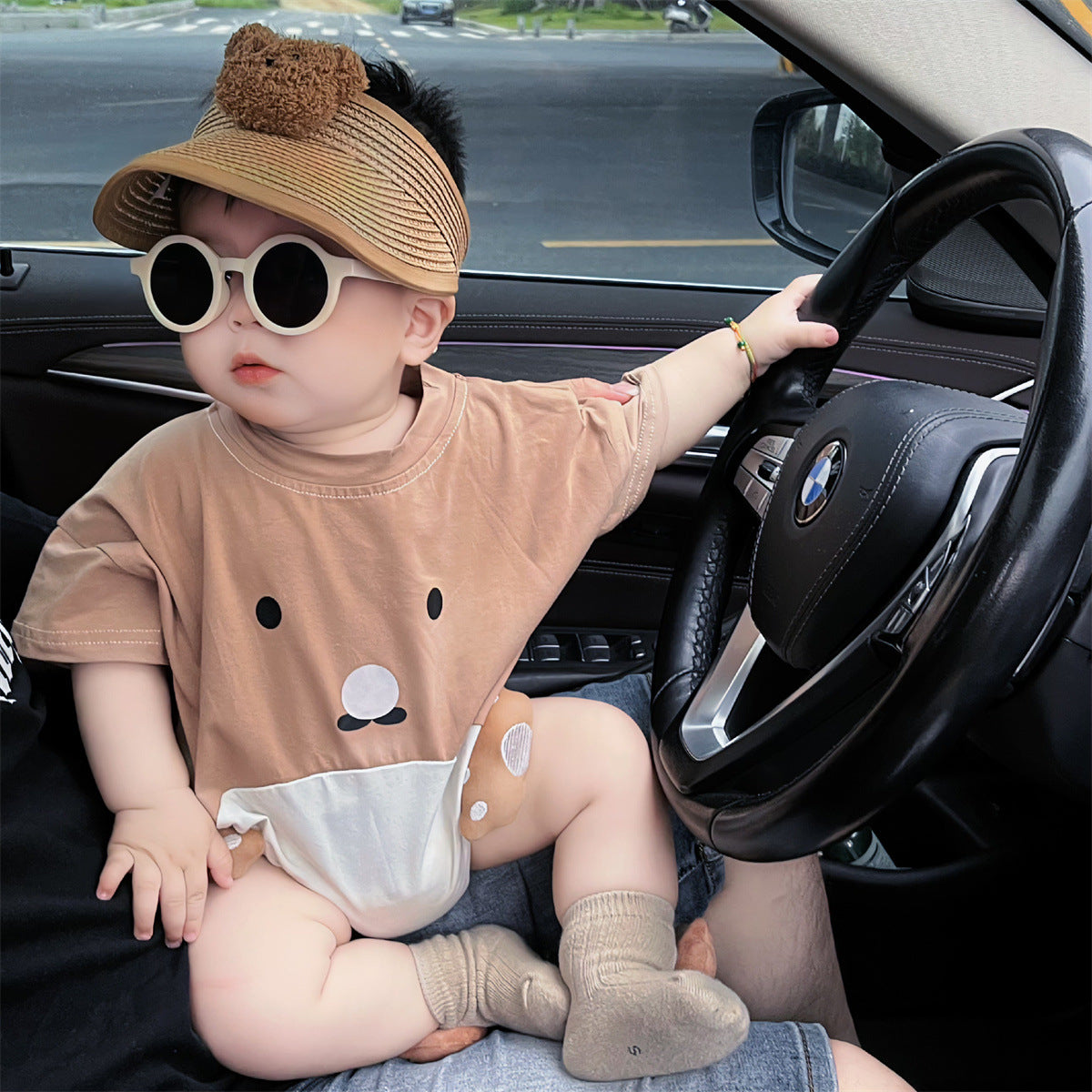 Newborn Cotton Triangle Baby Girl Romper Jumpsuit