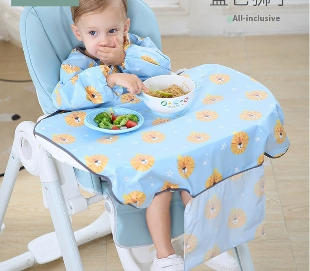 Baby Feeding Bib Cover Anti-Dirty Dining Chair Protective Gown