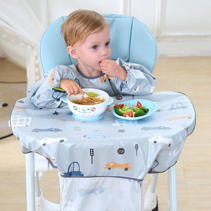 Baby Feeding Bib Cover Anti-Dirty Dining Chair Protective Gown