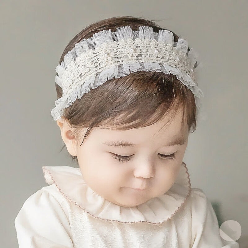 Baby Girls Bow Knot Lace Floral Headband Hair Accessories for Newborns