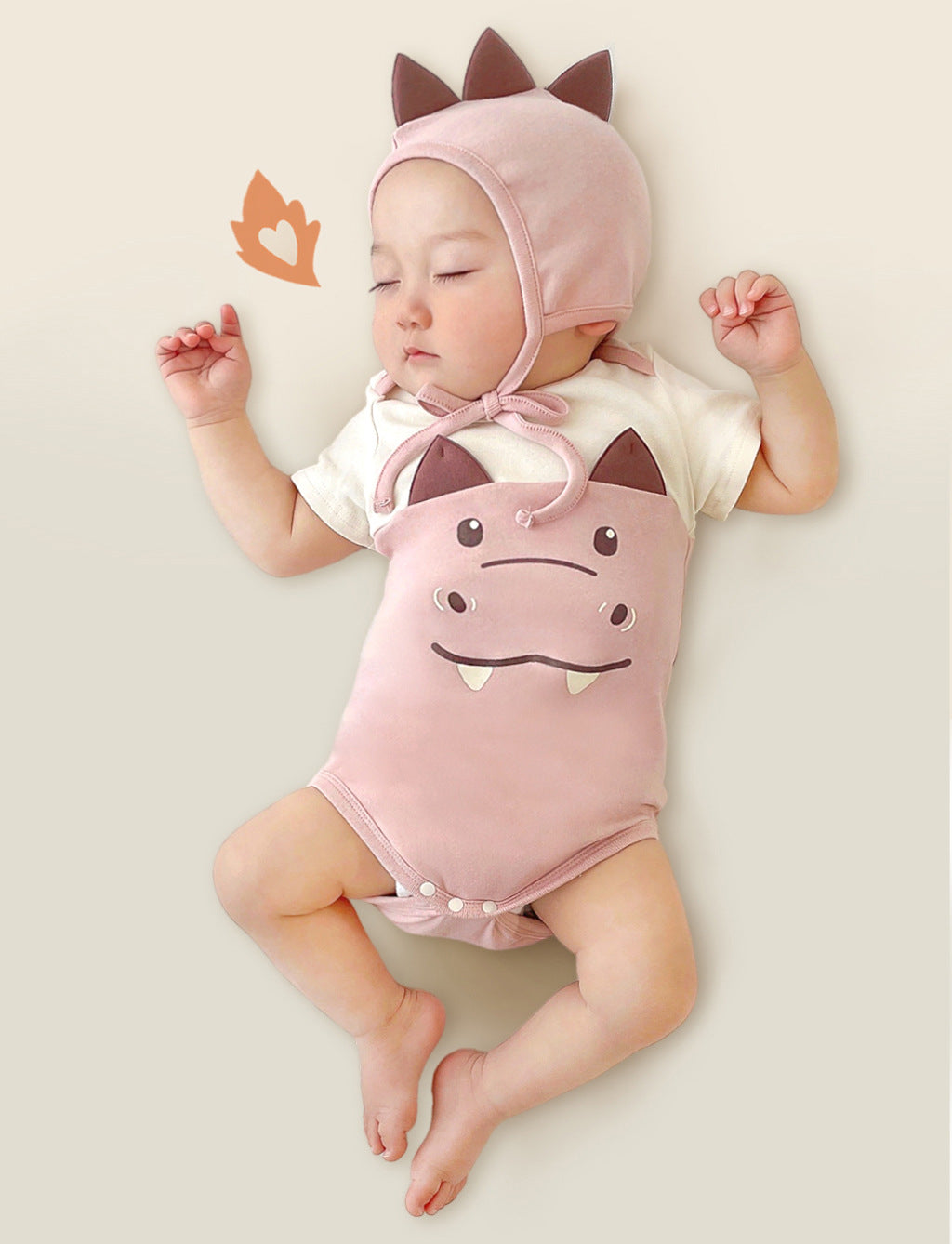 Color Matching Baby Romper Set Cute Jumpsuit