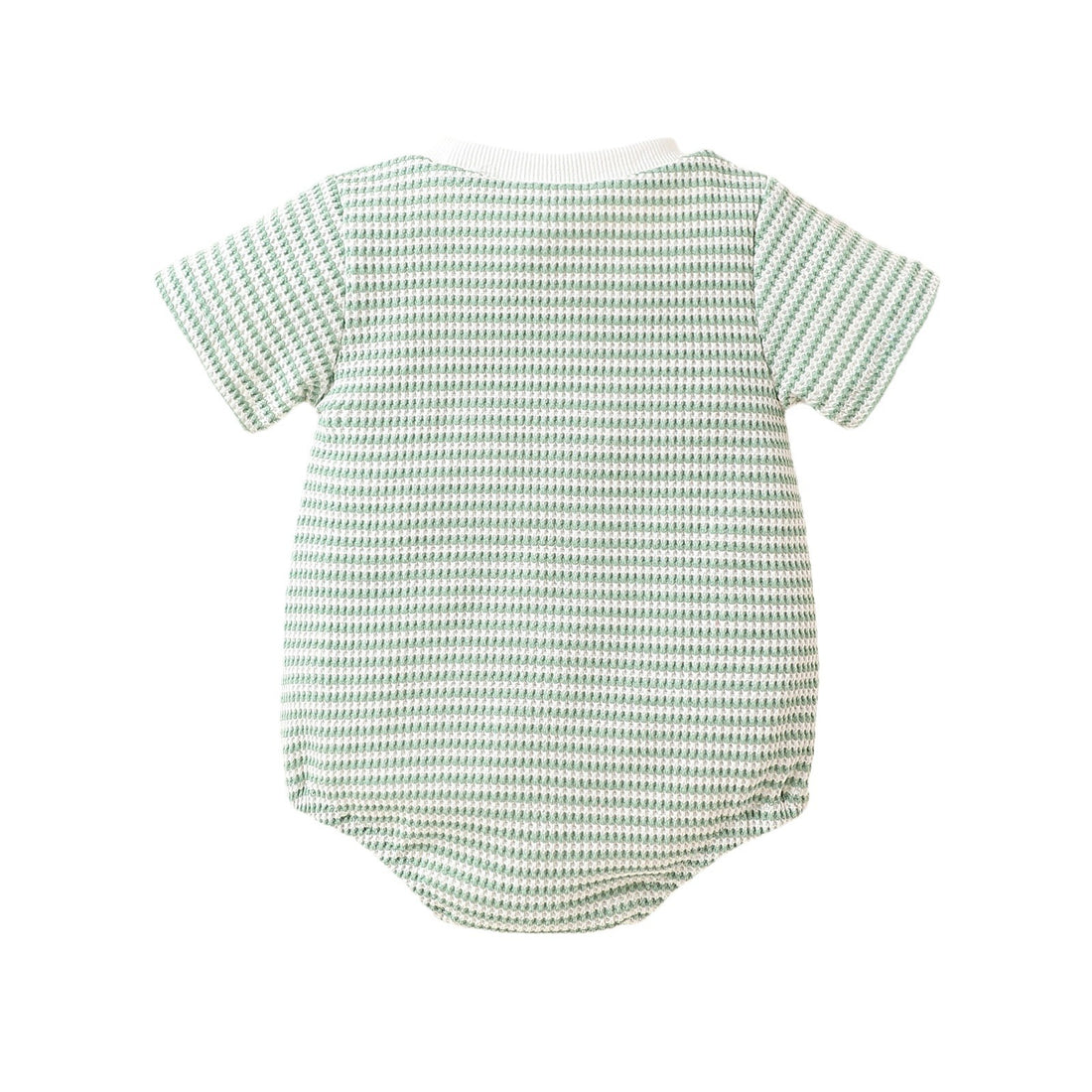 Striped Cotton Baby Short Sleeve Triangle Romper Unisex