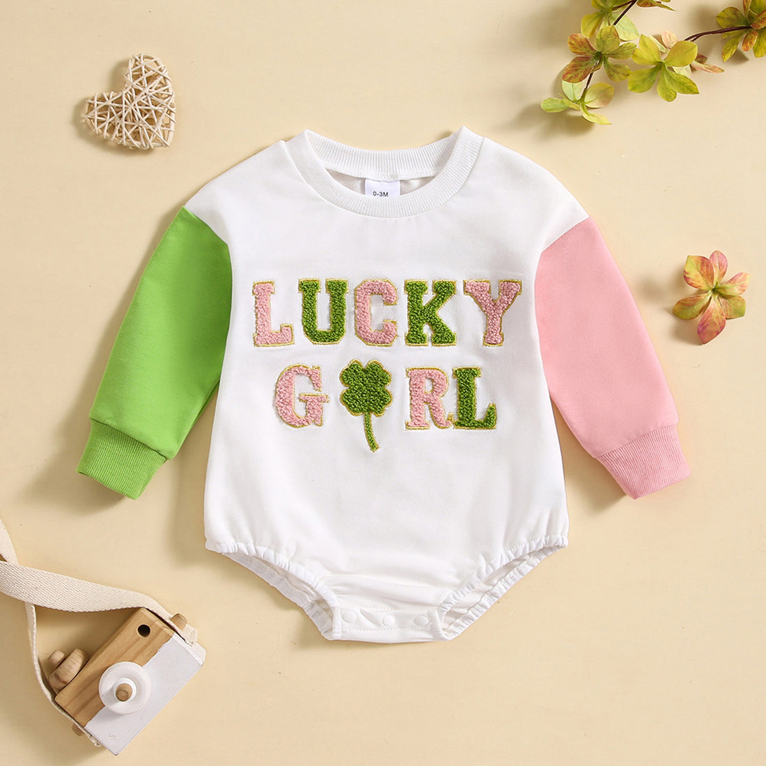 Cute Letter Print Baby Romper Jumpsuit
