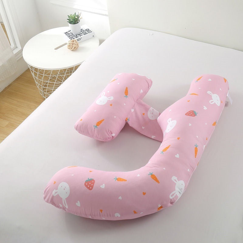 U-Shaped Maternity Waist Protection Side Sleeper Pillow for Comfort Suppor