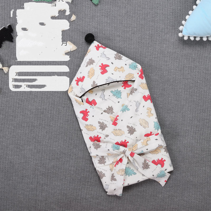 Breathable Cotton Baby Swaddle Printed Quilt for Spring and Autumn Comfort