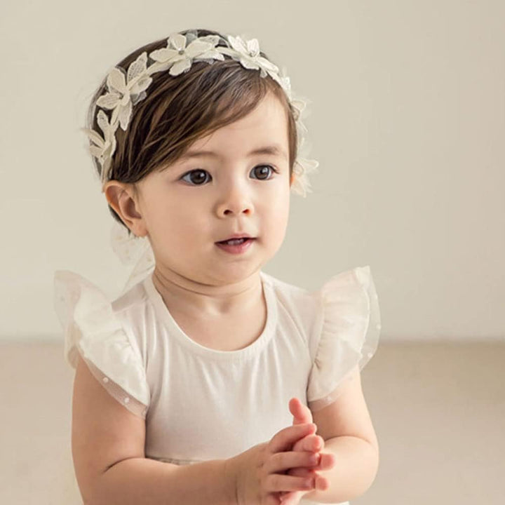 Baby Girls Bow Knot Lace Floral Headband Hair Accessories for Newborns