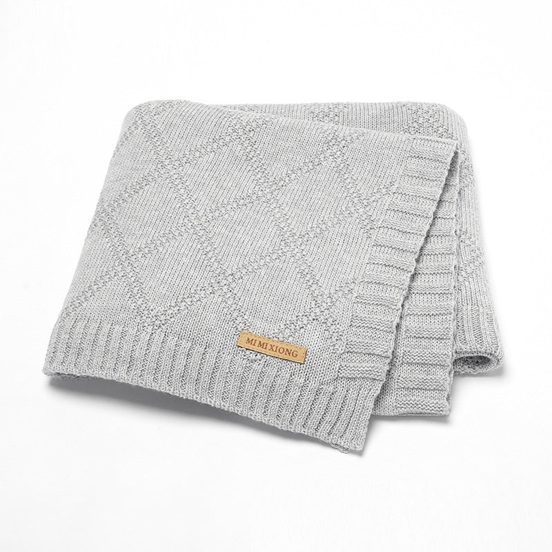 Soft Knitted Baby Blanket For Newborn Comfort And Warmth Cozy Daily Use
