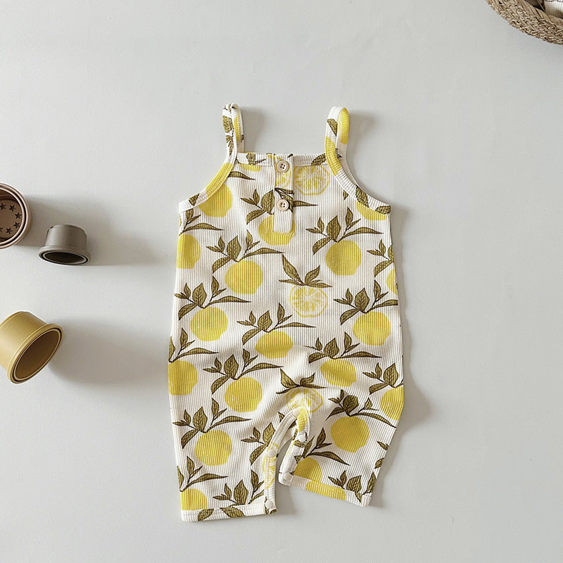 Class A Waffle Baby Jumpsuit Outing Outfit