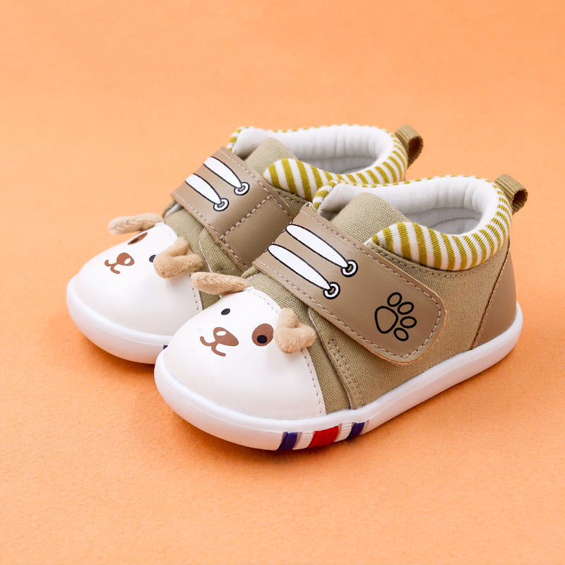 Cartoon Non-Slip Toe Cap Baby Toddler Shoes Soft Sole Footwear