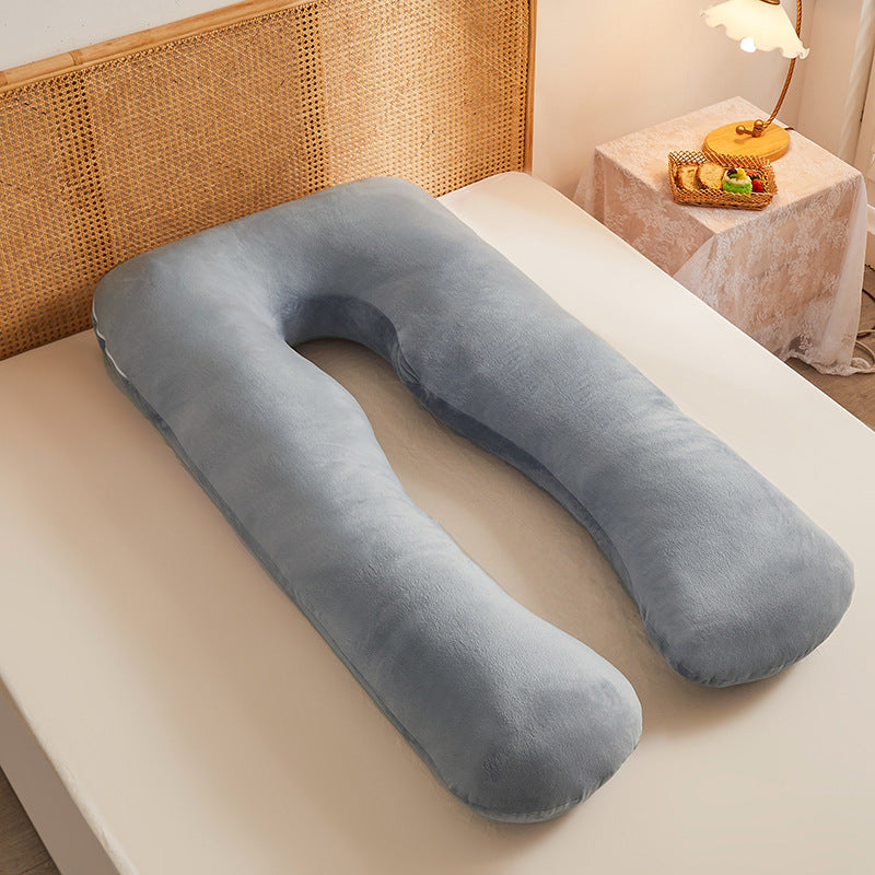 Multifunctional Pure Cotton U-Shaped Maternity Pillow Removable Washable Cover