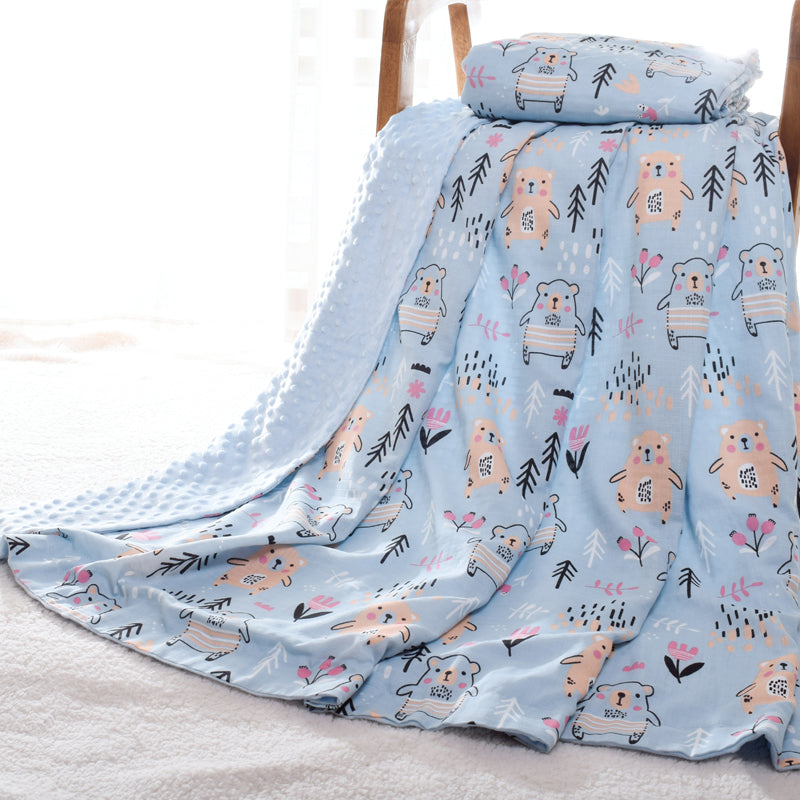 Baby Doudou Security Blanket Soft Comfort Lovey for Newborns