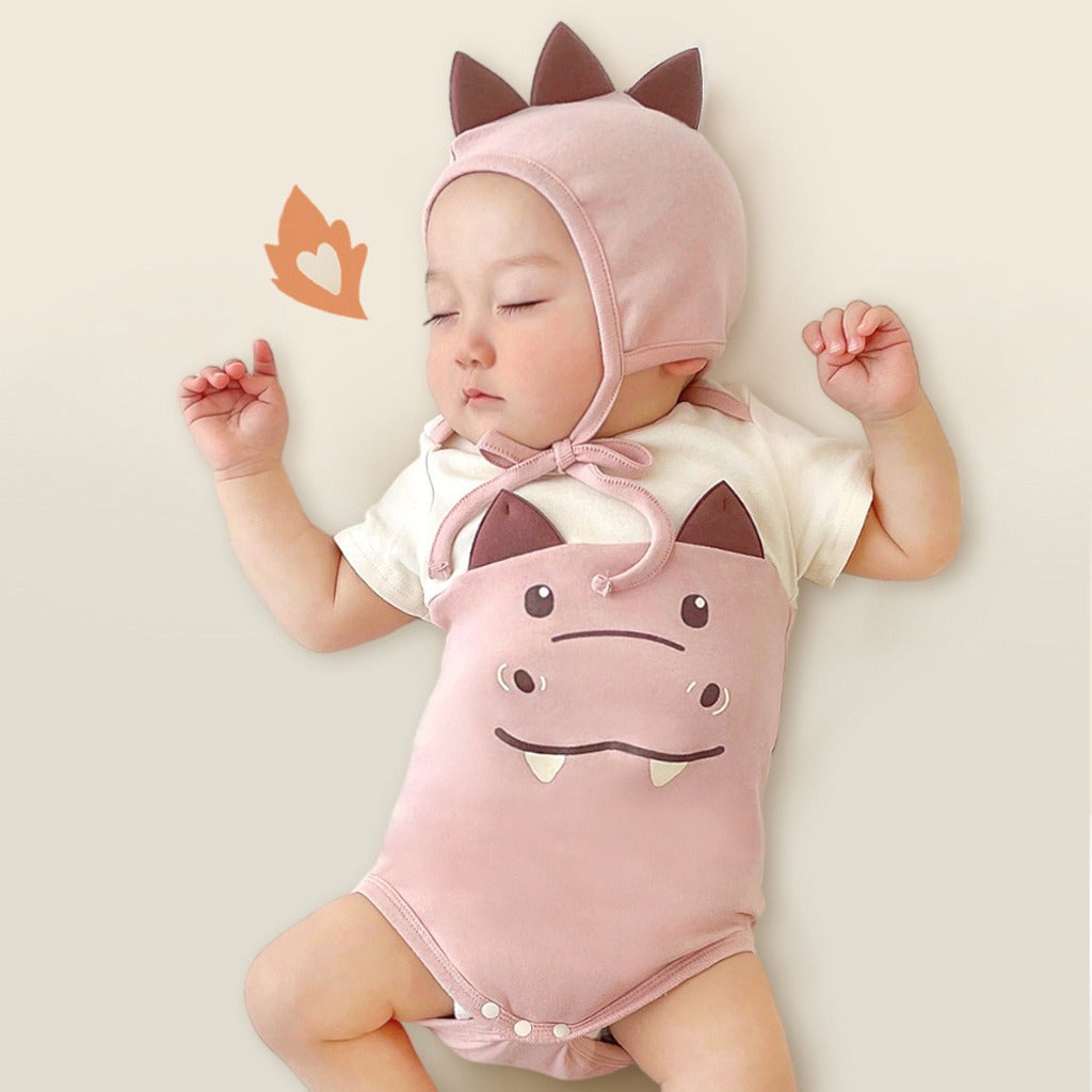 Color Matching Baby Romper Set Cute Jumpsuit