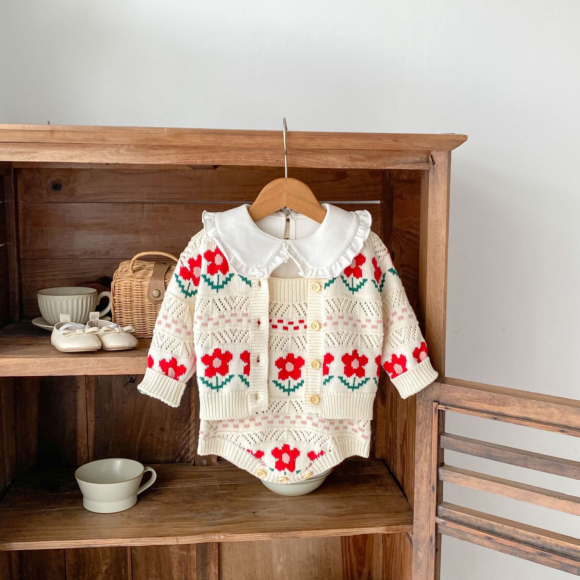 Baby Girl Autumn Sweater Cardigan Outfit