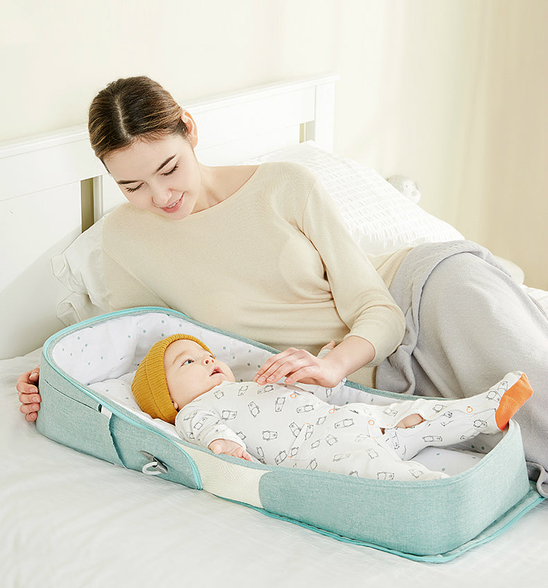 Portable Anti-Pressure Baby Crib Bed-In for Newborn Comfort