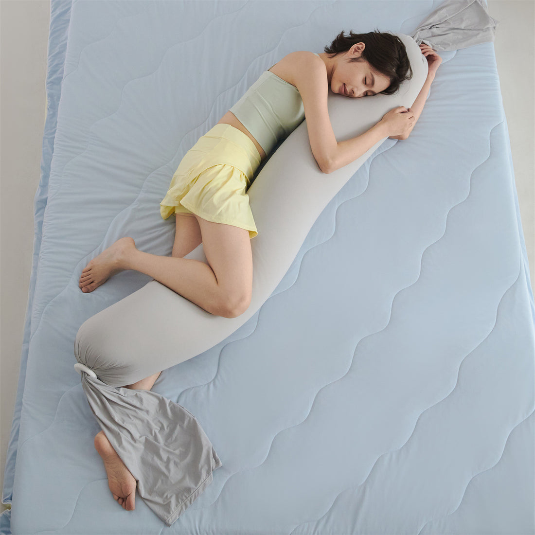 Multifunctional Skin Friendly Maternity Side Sleeping Pillow for Comfort Support