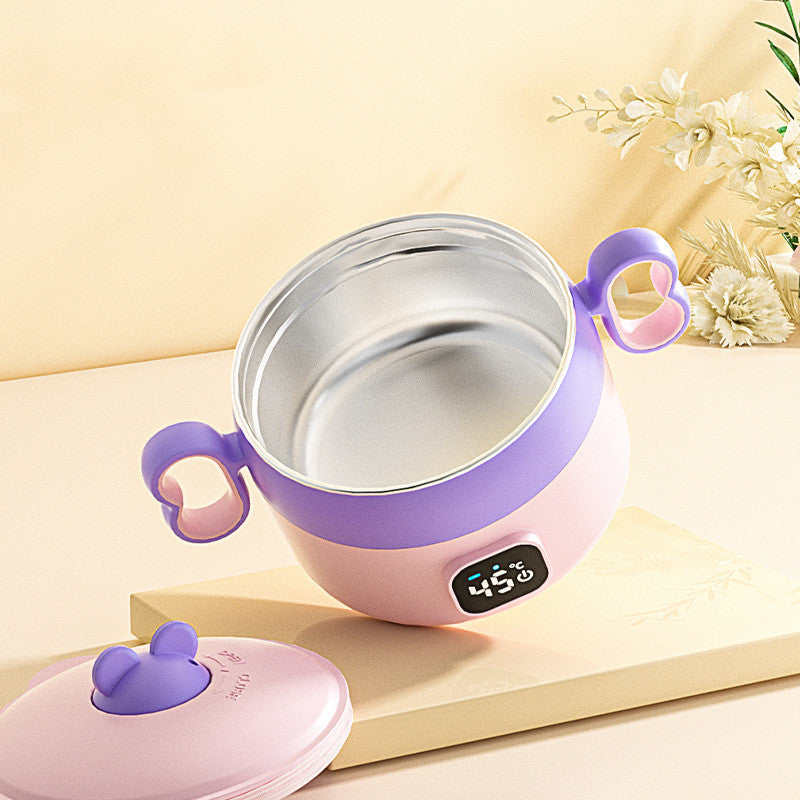 Intelligent Thermostatic Baby Feeding Bowl Tableware for Children