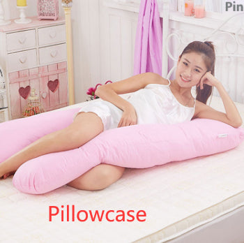 Multifunctional Pure Cotton U-Shaped Maternity Pillow Removable Washable Cover