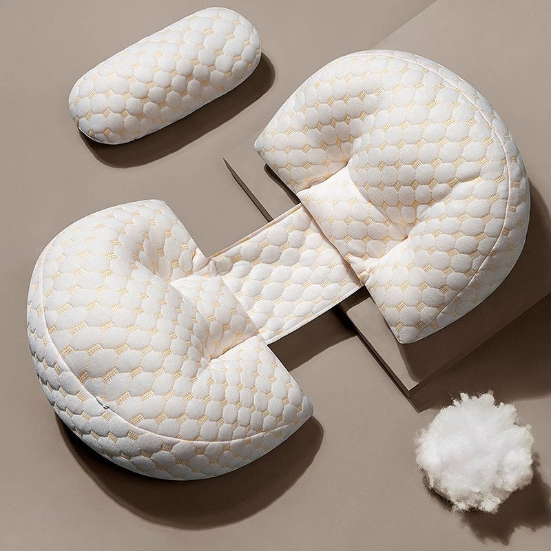 Maternity Lumbar Side Sleeper Pillow for Pregnancy Comfort Support