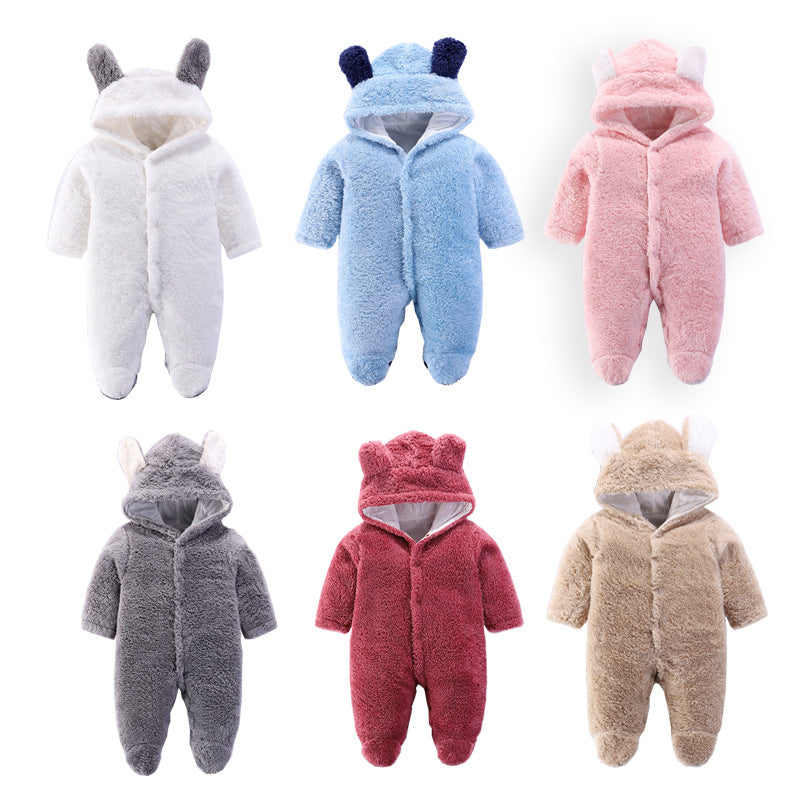 Newborn Baby Autumn And Winter Jumpsuit Outfit