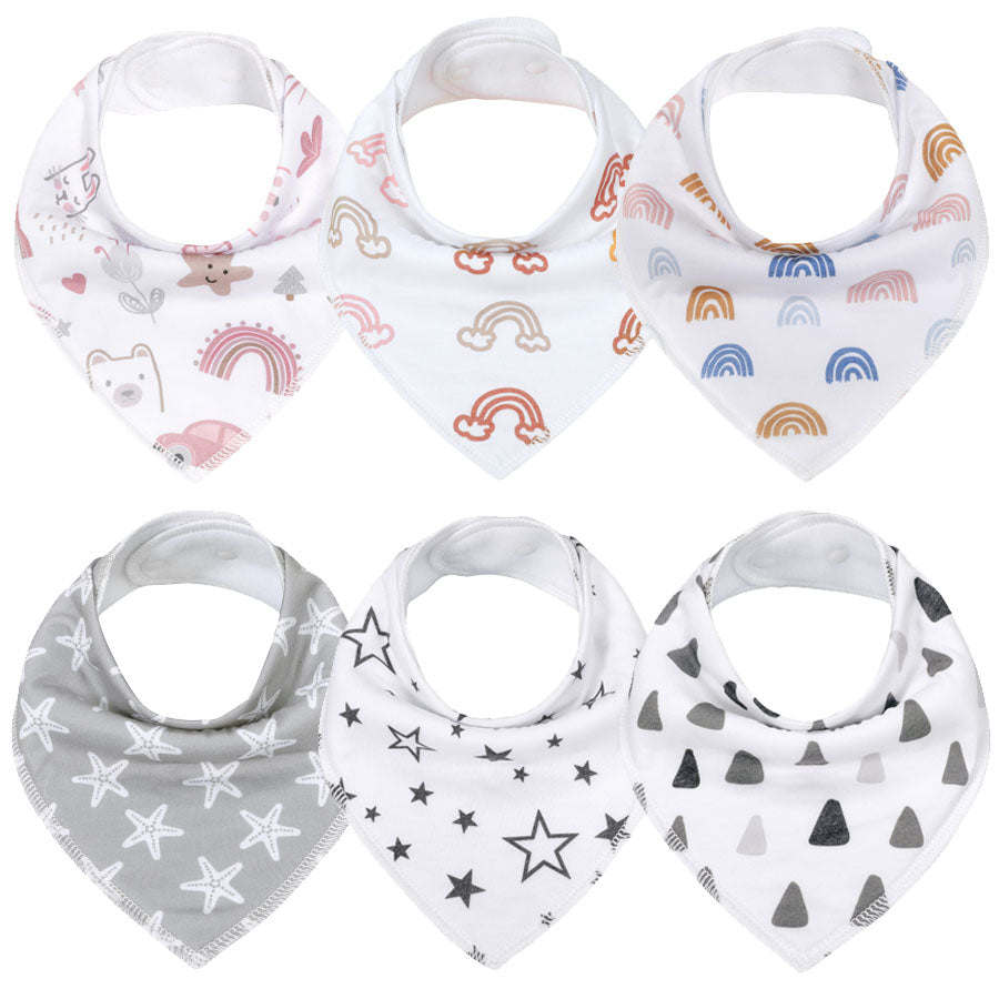 Newborn Baby Handkerchief Bib for Feeding and Drool Protection