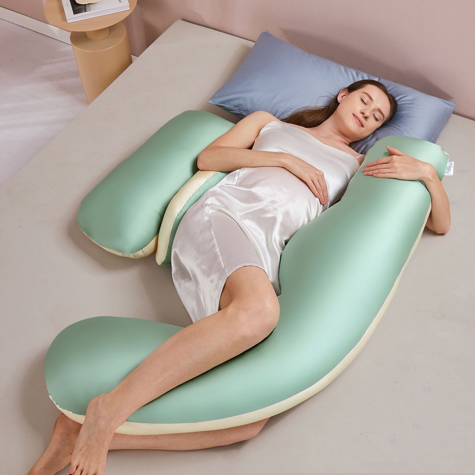Summer Tencel Maternity Lumbar Side Sleeping Pillow for Comfort Support