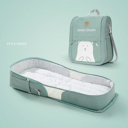 Portable Anti-Pressure Baby Crib Bed-In for Newborn Comfort