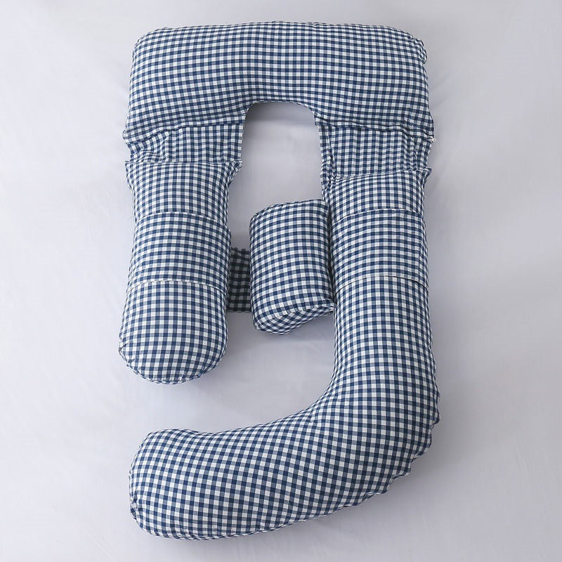U-Shaped Maternity Waist Protection Side Sleeper Pillow for Comfort Suppor