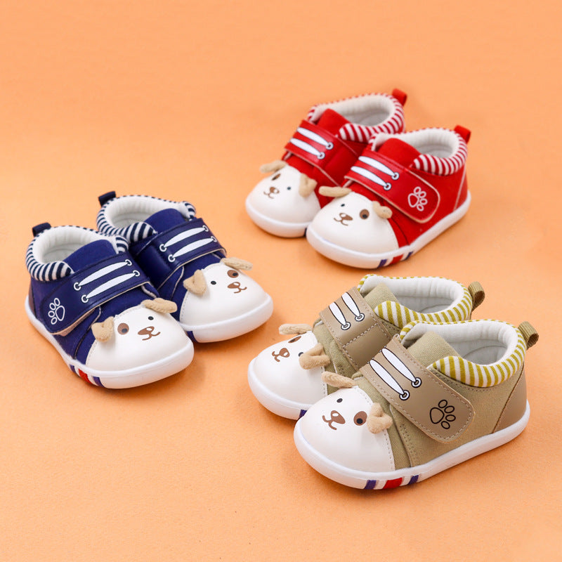 Cartoon Non-Slip Toe Cap Baby Toddler Shoes Soft Sole Footwear