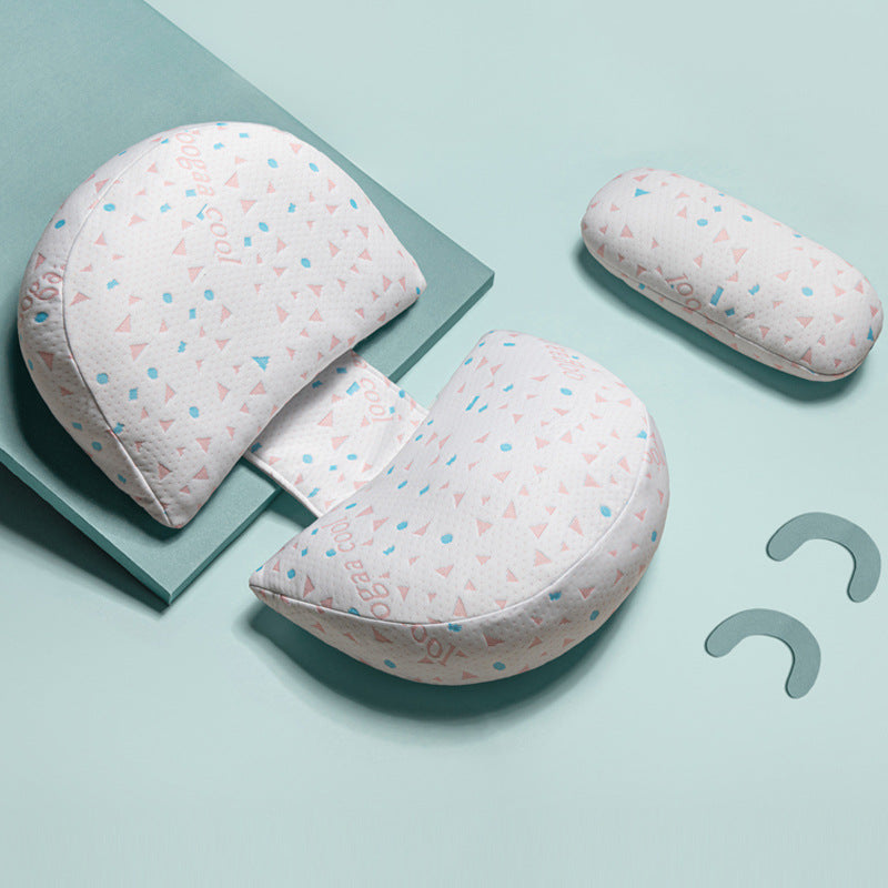 Maternity Lumbar Side Sleeper Pillow for Pregnancy Comfort Support