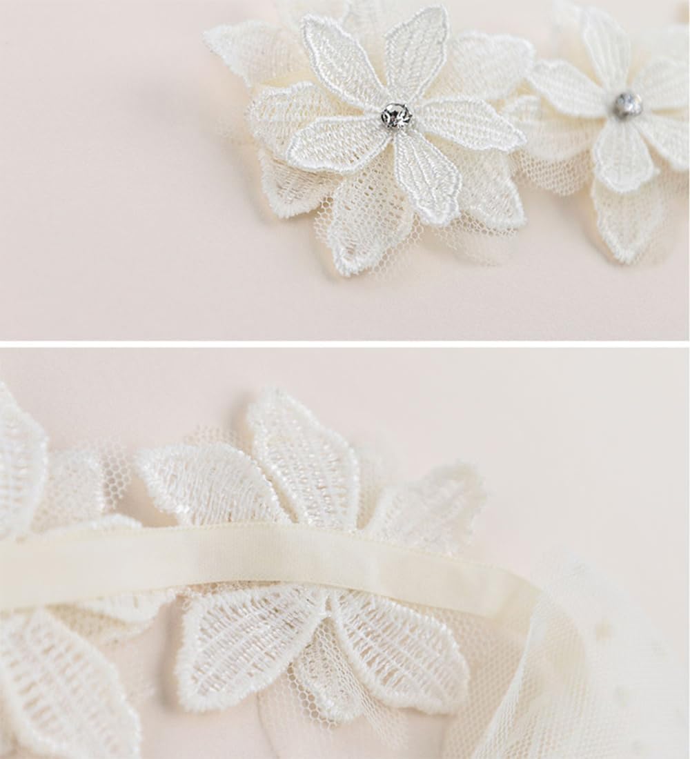 Baby Girls Bow Knot Lace Floral Headband Hair Accessories for Newborns
