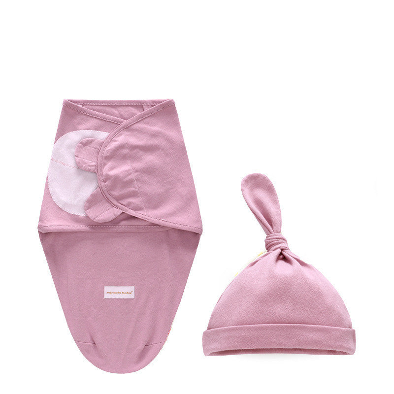 Cotton Baby Swaddle Sleeping Bag Quilt Wrap for Newborn Comfort