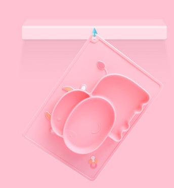 Silicone Baby Suction Bowl Cartoon Learning Feeding Bowl