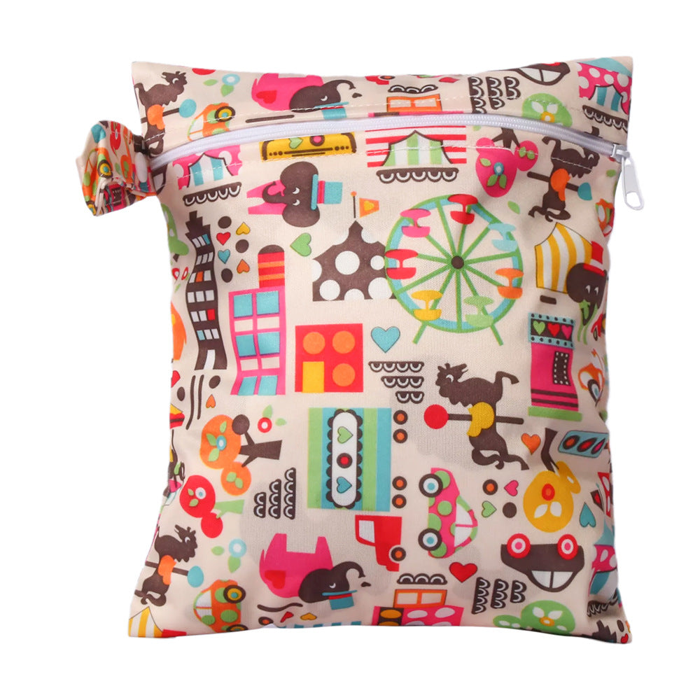 Portable Waterproof Baby Diaper Storage Bag for Travel And Organization