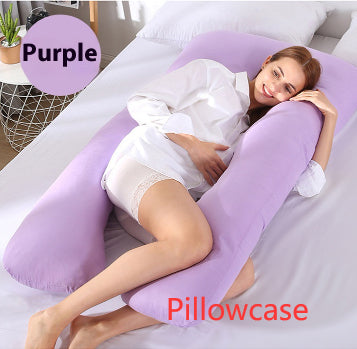 Multifunctional Pure Cotton U-Shaped Maternity Pillow Removable Washable Cover