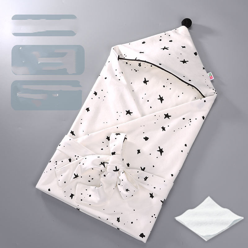 Breathable Cotton Baby Swaddle Printed Quilt for Spring and Autumn Comfort