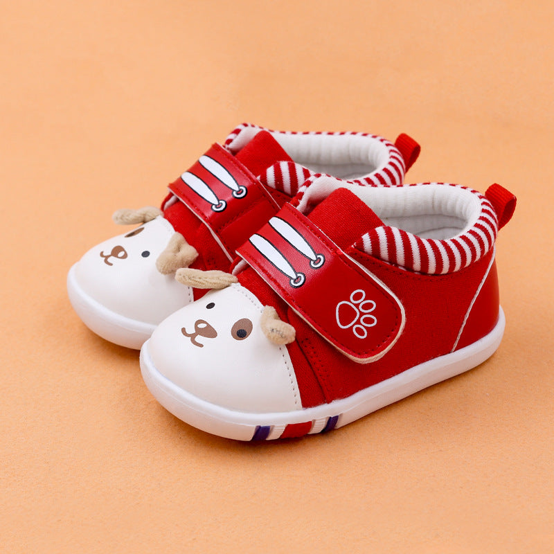 Cartoon Non-Slip Toe Cap Baby Toddler Shoes Soft Sole Footwear