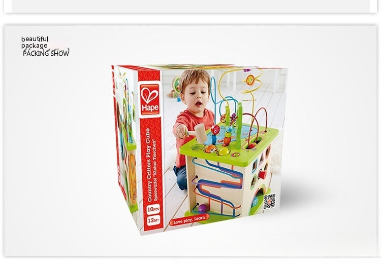 Happy Farm Bead Stringing Educational Toy Box For Babies And Children