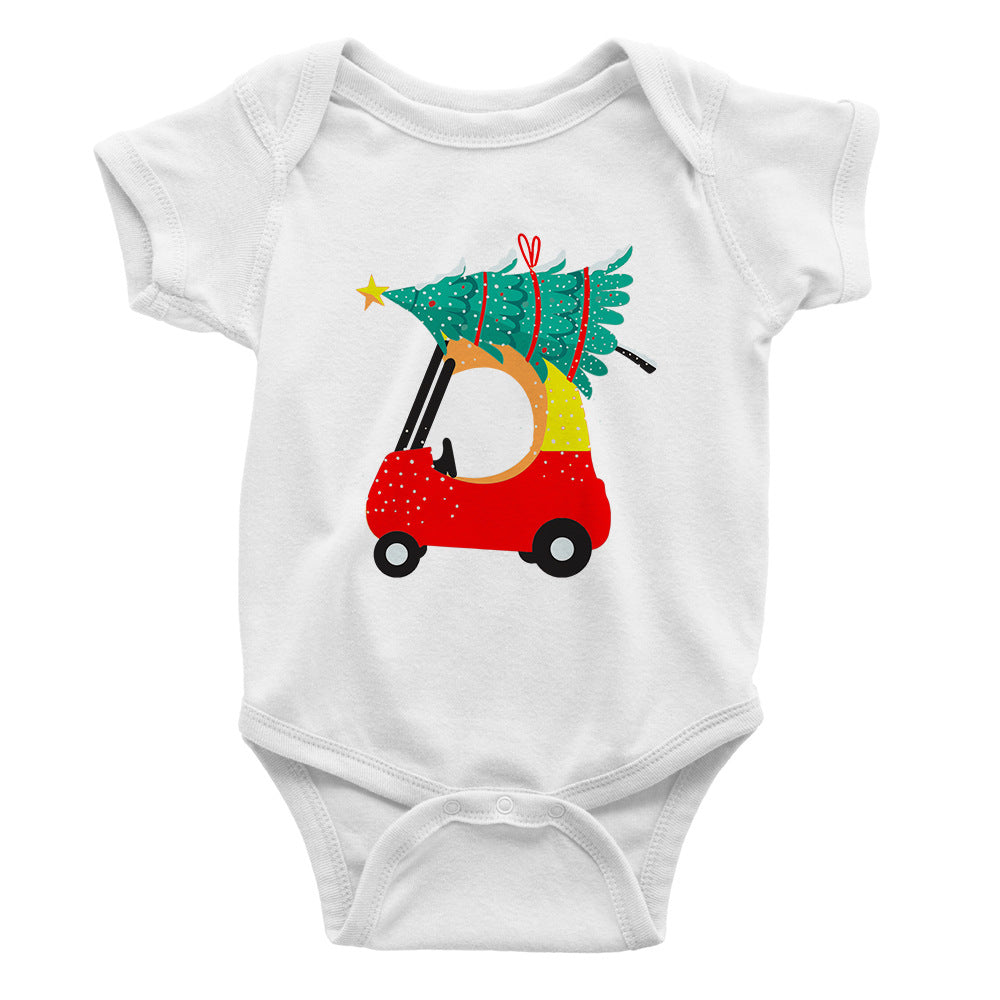 Cotton Baby Short Sleeve Romper Coating Outfit