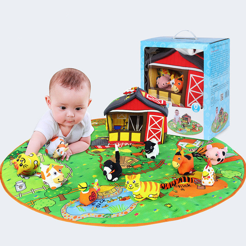 Baby Early Education Animal Play Blanket Toy