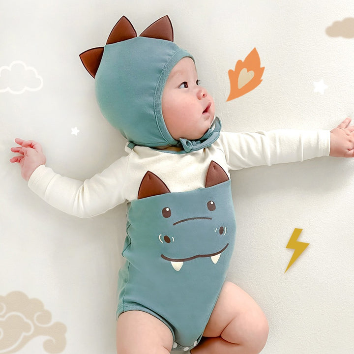 Color Matching Baby Romper Set Cute Jumpsuit